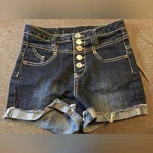 Dark blue jean shorts